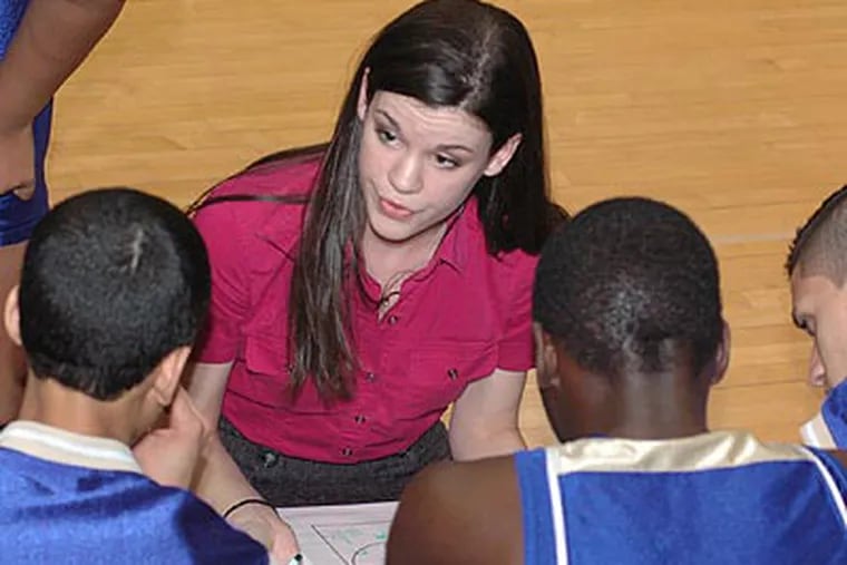 Caitlin Walsh is the Camden County Tech boys' basketball coach. (Photo: Marc Narducci)