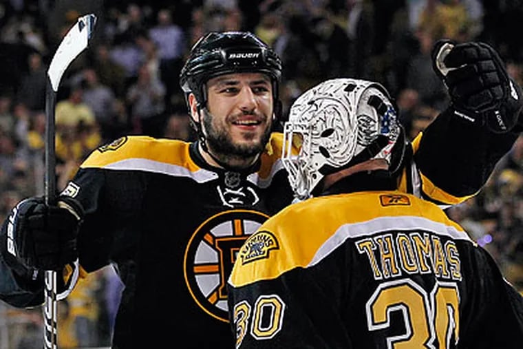 The Boston Bruins can clinch a spot in the Stanley Cup Finals Wednesday night in Tampa. (Elise Amendola/AP)