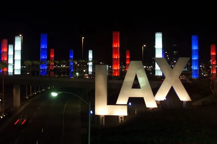 The main entrance at Los Angeles International Airport.