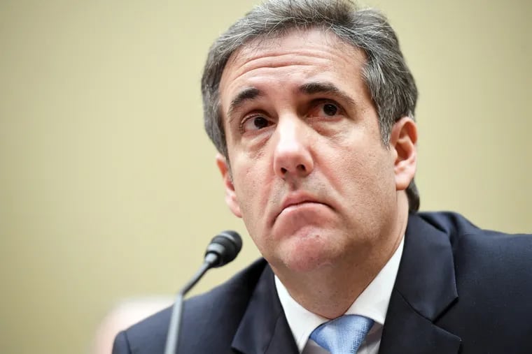 Michael Cohen, former attorney to President Donald Trump, testifies before the House Oversight Committee on Wednesday, Feb. 27, 2019.