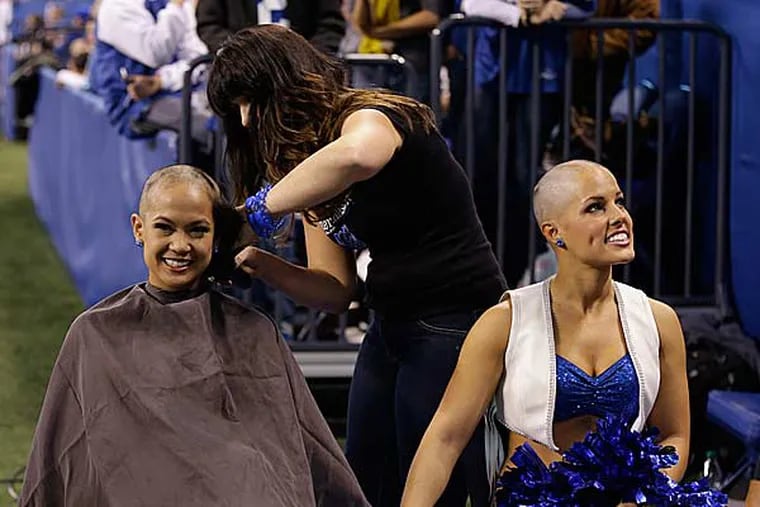 Colts Cheerleaders Are Bald And Beautiful