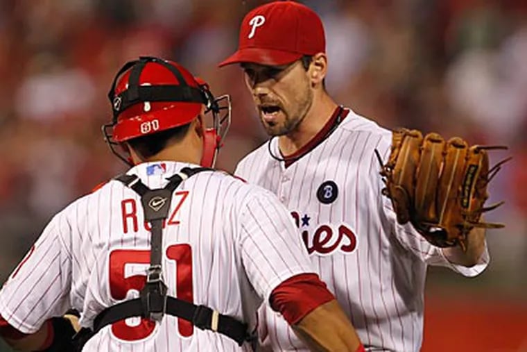Cliff Lee allowed only two hits to the Red Sox en route to his third straight shutout. (Ron Cortes/Staff Photographer)