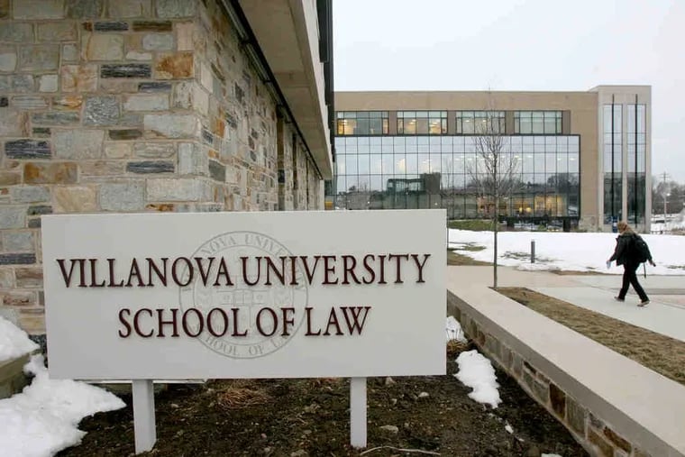 Villanova Law School inflated grades and scores reported for entering freshmen, the university disclosed four months ago. Students at 55 law schools have proposed legislation requiring federal monitoring of such data.