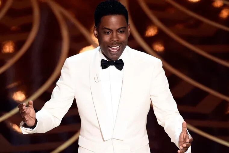 Host Chris Rock speaks at the Oscars on Sunday, Feb. 28, 2016, at the Dolby Theatre in Los Angeles.