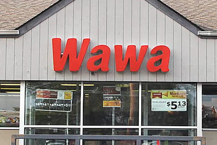 Barbara Zimath was on her way to work at this Wawa when she was savagely attacked and robbed Wednesday morning at a bus stop. (Steven M. Falk/Staff)