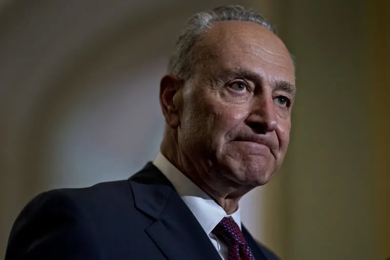 Senate Minority Leader Chuck Schumer of New York at a meeting in Washington, D.C., on July 10, 2018. (Andrew Harrer / Bloomberg)