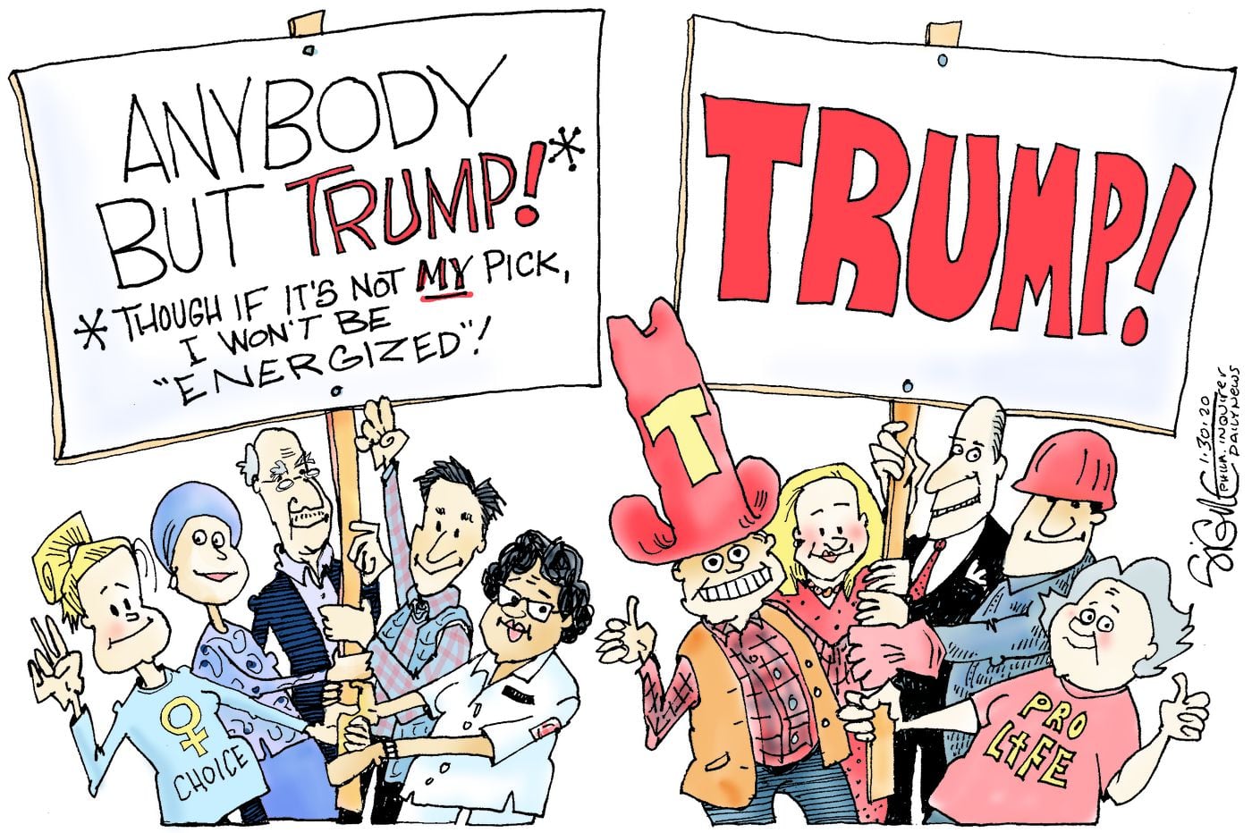 Political Cartoon: For 2020, anybody but Trump