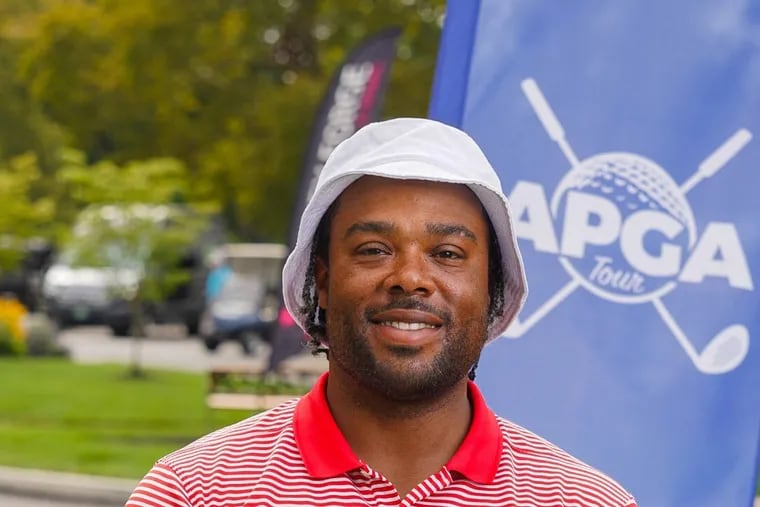 Marcus Manley, the leader after the first round of the APGA Valley Forge event in Blue Bell.