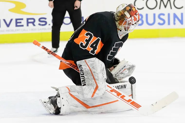 Flyers goaltender Alex Lyon signed a new deal to stay with the team.