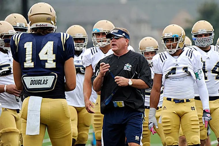 Notre Dame football coach Brian Kelly. (Joe Raymond/AP)