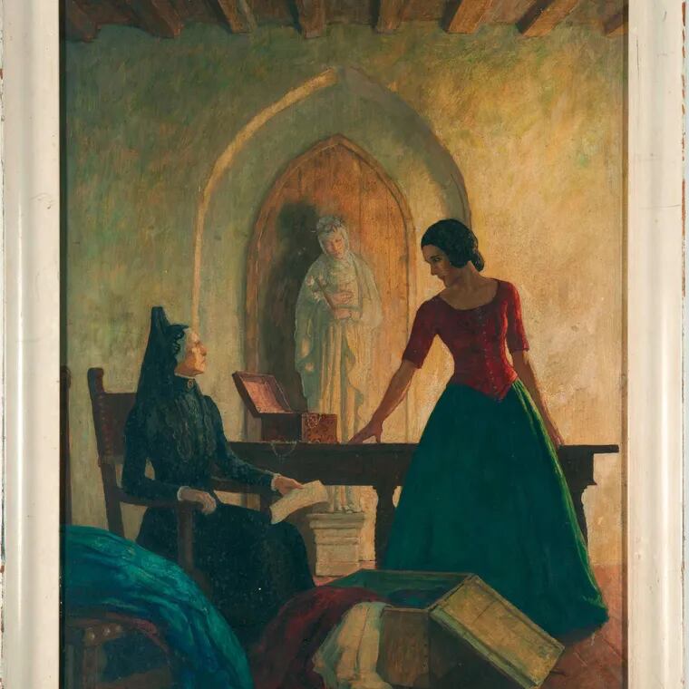 "Ramona" by Newell Convers Wyeth (1882-1945), frontispiece illustration (with frame). It was bought at a New Hampshire thrift shop for about $4 six years ago and sold Tuesday at auction for $191,000.