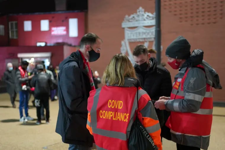 Fans attending English Premier League games must now have proof of vaccination in order to enter stadiums.