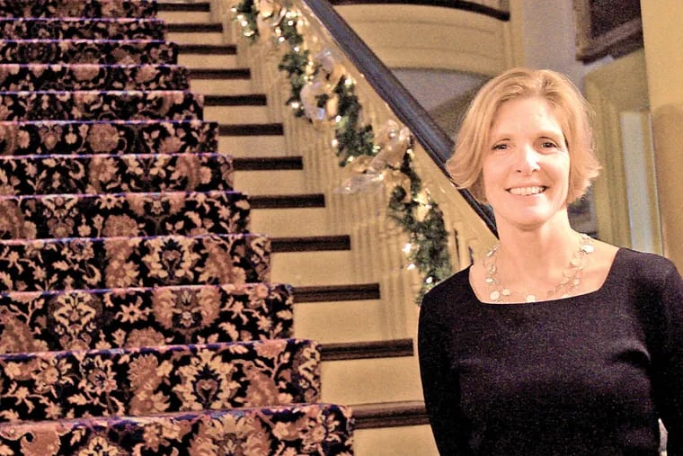 Meg Sharp Watson is executive director of the Glen Foerd Mansion and its 18-acre estate on the Delaware River in Philadelphia. ( DAVID MAIALETTI / Staff Photographer )