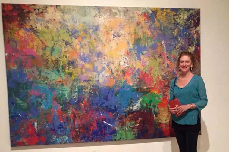 The author at the Museum of Modern Art in Santo Domingo, Dominican Republic, in front of her favorite painting.
PHOTO: Anna Maria DiDio