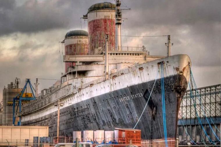 The SS United States has lain dormant on the Delaware River in South Philadelphia since 1996.