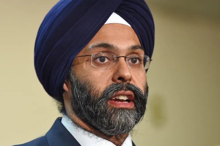New Jersey Attorney General Gurbir Grewal at a press conference earlier this year.