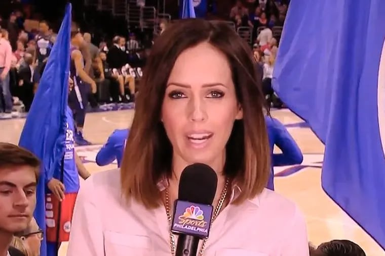 Former Sixers sideline reporter Molly Sullivan has joined the Eagles as a host of the team's training camp coverage.