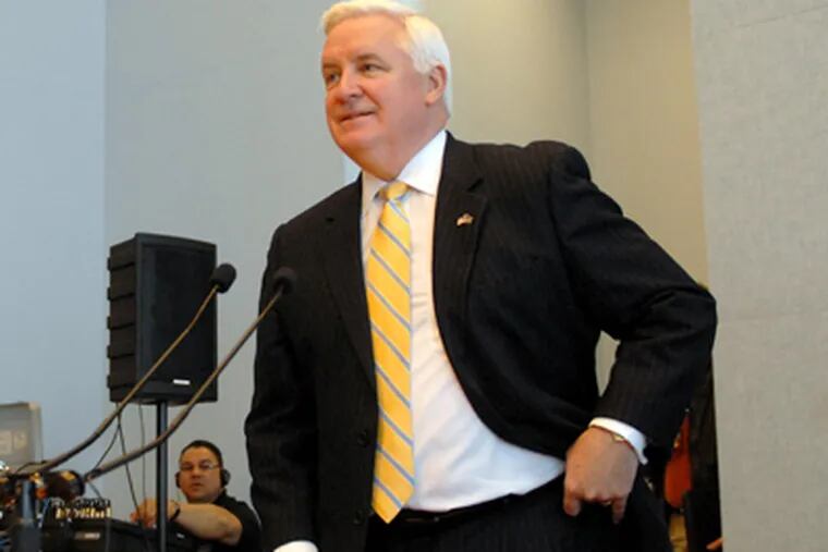 "The bottom line is the drinking water is safe," Gov. Corbett said. (File Photo / Staff)