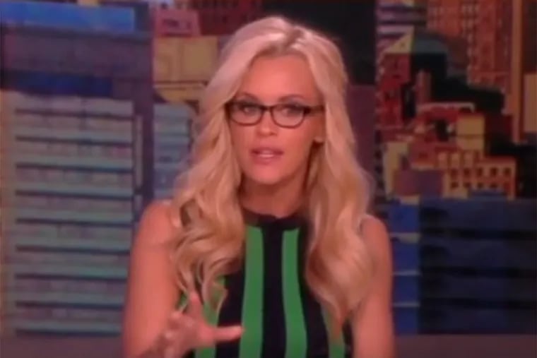 Jenny McCarthy talks about vaccines in an undated television interview.