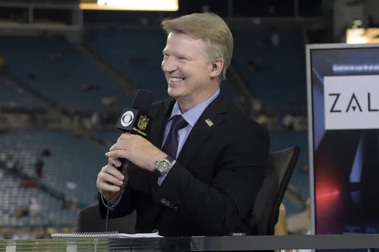 Phil Simms is enjoying his new role as a member of CBS’ NFL pregame show, but admits offering Tony Romo some choice words after the retired Cowboys quarterback replaced him in the booth.
