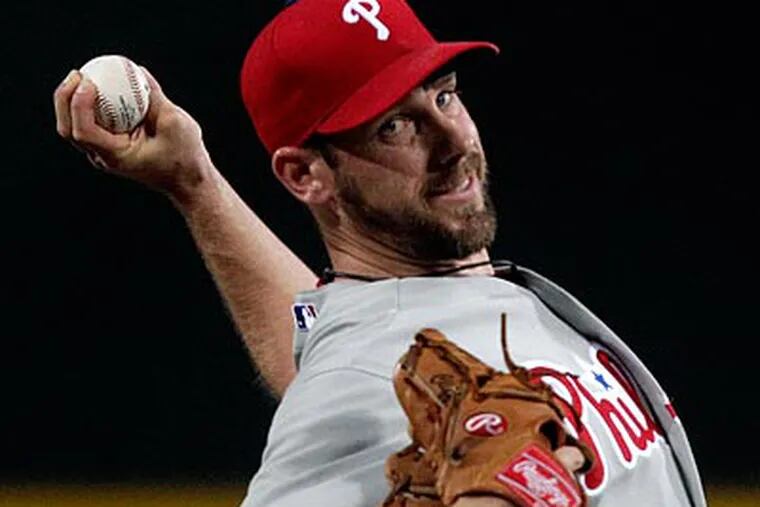 Cliff Lee allowed six runs against the Braves in his second start of the season. (David Goldman/AP Photo)