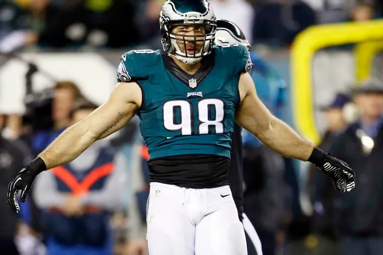 Connor Barwin knows the Eagles' undoing came in large part because of their failure to defend against deep passes. (Yong Kim/Staff Photographer)