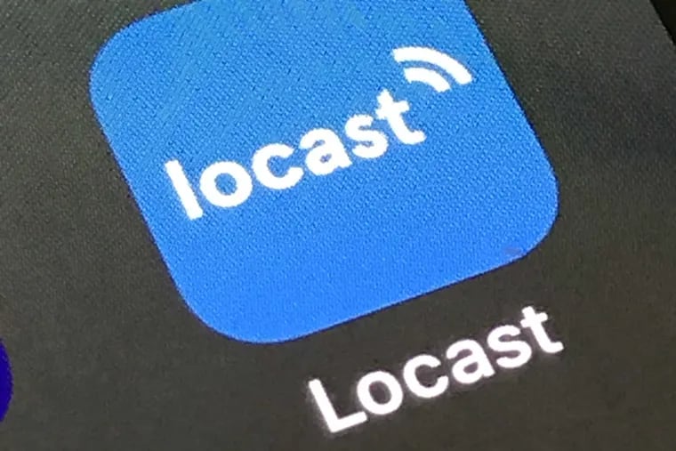Locast app on an Apple iPhone