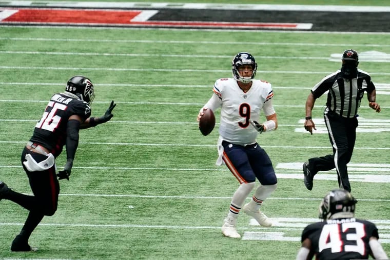 Bears QB Nick Foles threw three fourth-quarter touchdowns to complete a 16-point comeback over the Falcons.