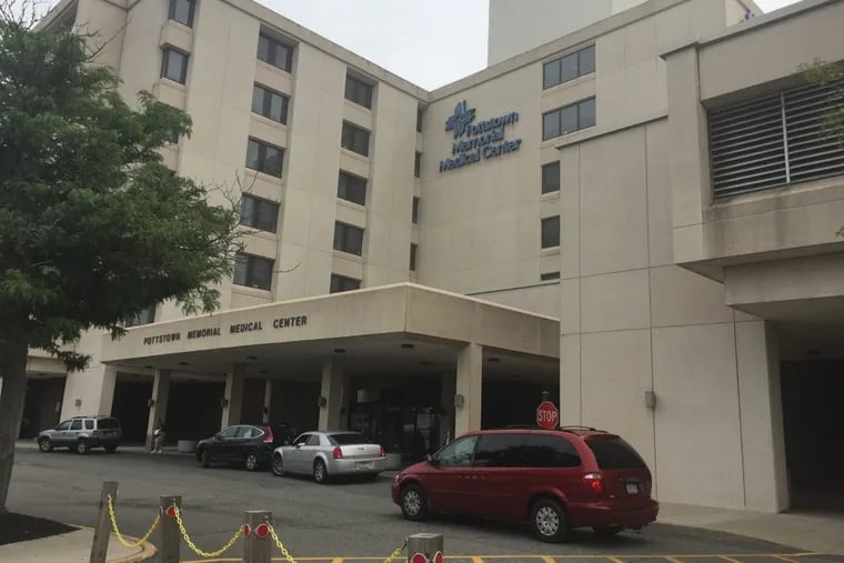 Pottstown Memorial Medical Center is among the five hospitals that Tower Health bought in 2017 from Community Health Systems Inc.