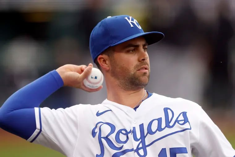 The versatile Whit Merrifield has logged more than 500 innings in center field and is a viable option there for the Phillies.