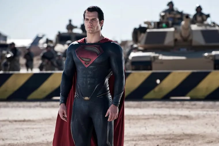 This film publicity image released by Warner Bros. Pictures shows Henry Cavill as Superman in "Man of Steel." (AP Photo/Warner Bros. Pictures, Clay Enos)