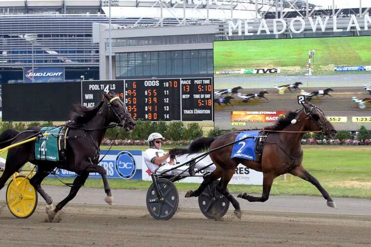 Pinkman (2) and Brian Sears won by three-quarters of a length over Mission Brief (4), who was driven by Pinkman's usual driver, Yannick Gingras.