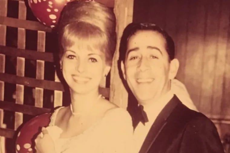 Marty Portnoy and his wife of 50 years, Gail, at a New Year’s Eve affair in the 1960s.