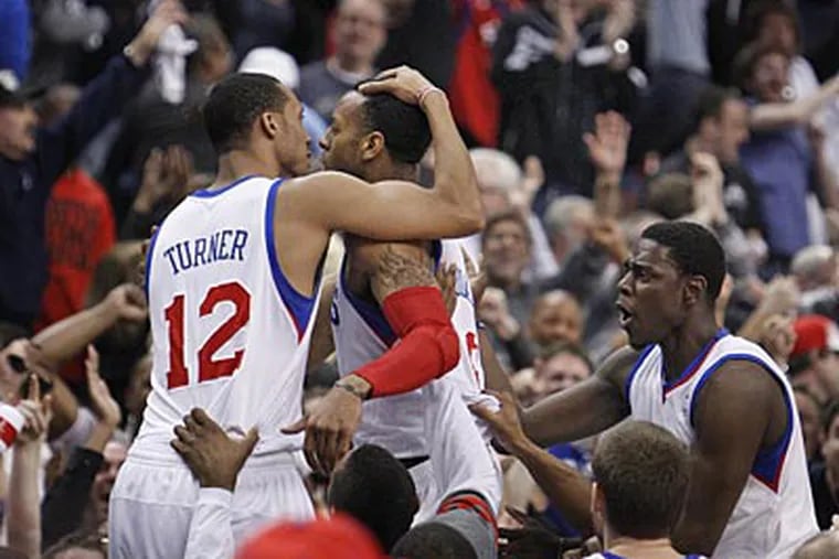 The Sixers escaped Game 6 with a win after a couple of late free throws from Andre Iguodala. (Ron Cortes/Staff Photographer)