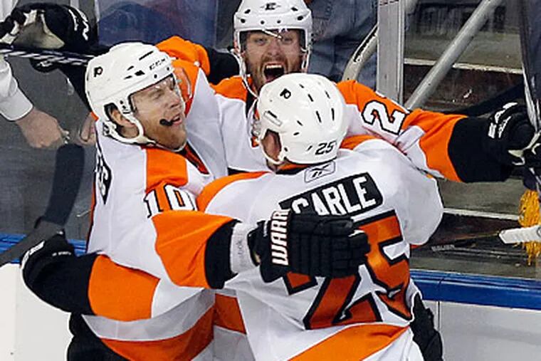 The Flyers stunned the Sabres with a 5-4 overtime win in Game 6 in Buffalo. (Yong Kim/Staff Photographer)