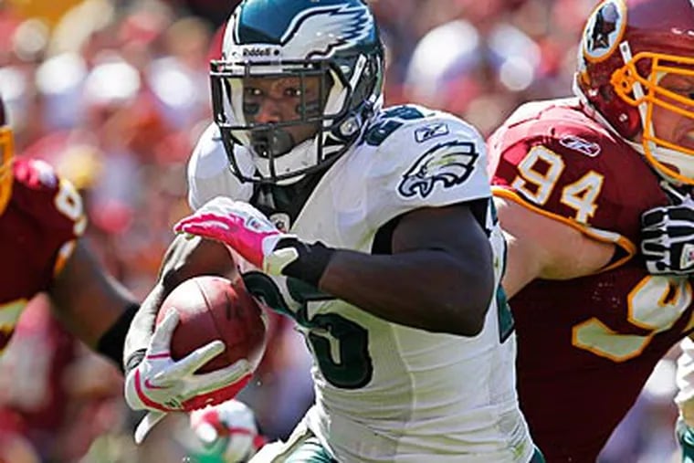 LeSean McCoy rushed for 126 yards and a touchdown against the Redskins on Sunday. (Ron Cortes/Staff Photographer)