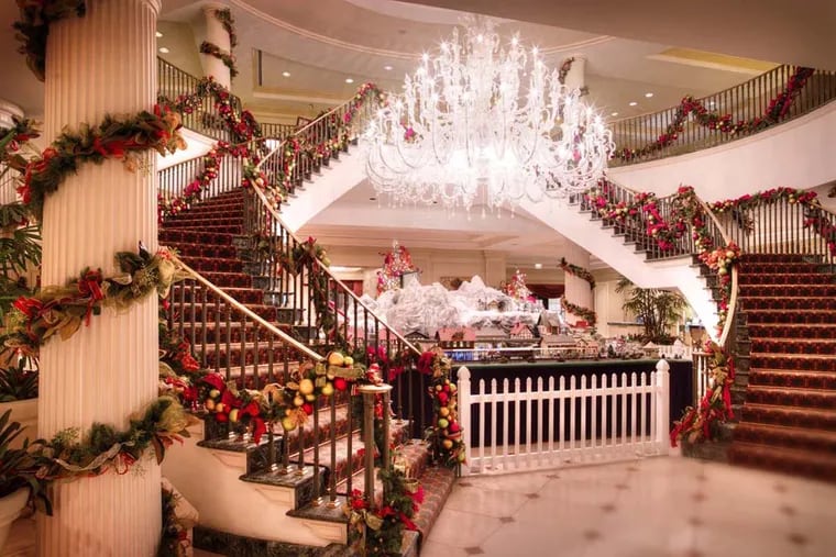 The lobby of the Belmond Charleston Place is all dressed up for the holidays.