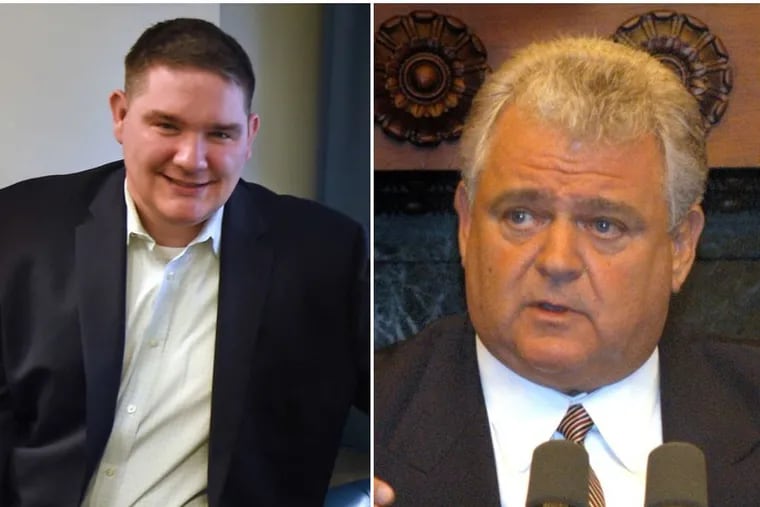 Richard Lazer (Left), deputy mayor for labor, is considering running against U.S. Rep. Bob Brady (Right) in the First Congressional District.