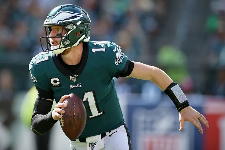 Quarterback Carson Wentz returned to form in the Eagles' season-opening win over the Redskins on Sunday.
