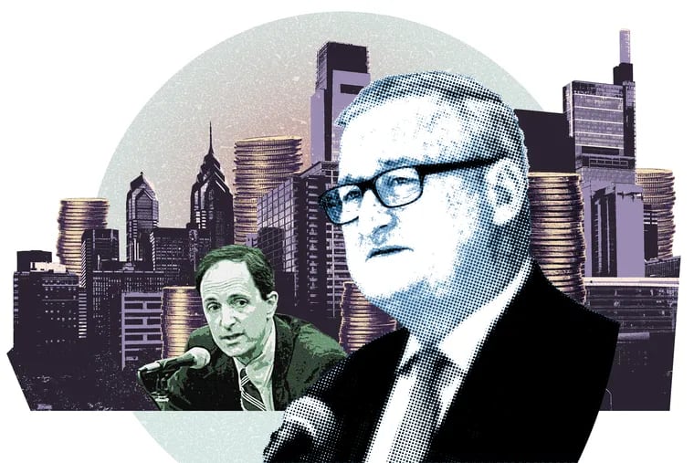 During Mayor Jim Kenney's tenure, the city budget has included healthy reserves and the pension fund has improved. Finance Director Rob Dubow, left, was instrumental in the administration's handling of fiscal matters.