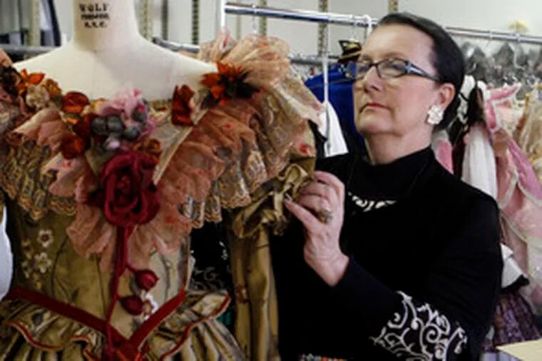 Judanna Lynn, with one of the 192 new costumes she crafted. Some intricate details won&#0039;t be picked up by the audience, she says, but are &quot;important psychologically for the dancers.&quot;