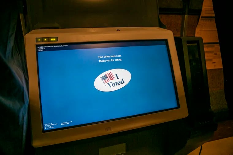 Anyone who requests an absentee ballot won’t then be able to vote on Philadelphia's new voting machines, even if a candidate dropped out.