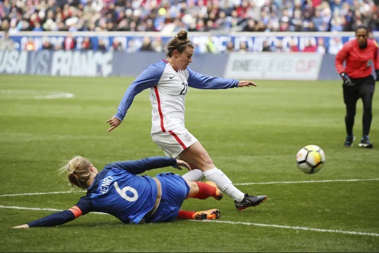 Savannah McCaskill played a significant role in midfield for the United States women’s national soccer team in its 1-1 tie with France at the SheBelieves Cup.