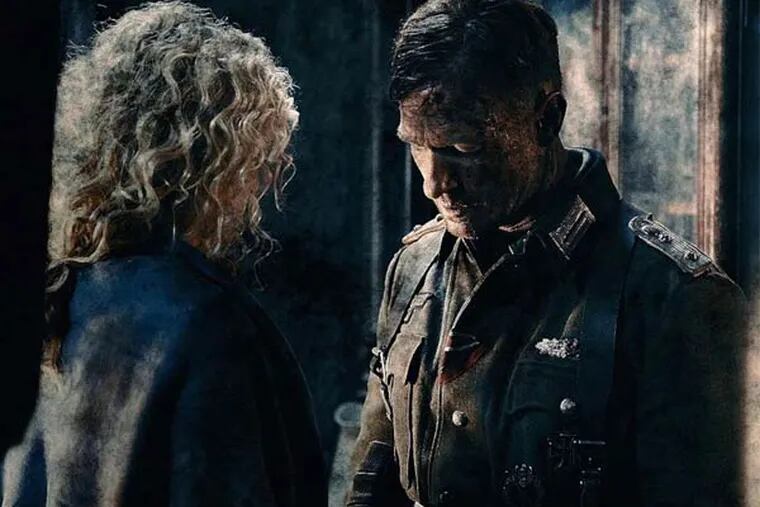 A controversial couple, Yanina Studilina and Thomas Kretschmann, in a scene from 'Stalingrad.'