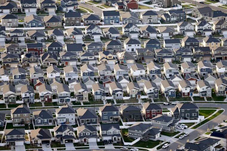 Homes in suburban Salt Lake City on April 13, 2019. Trump and Biden are vying for support in America’s suburbs ahead of the presidential election.