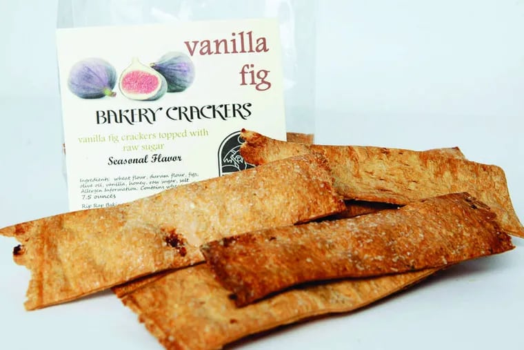Vanilla fig flavored Bakery Crackers.