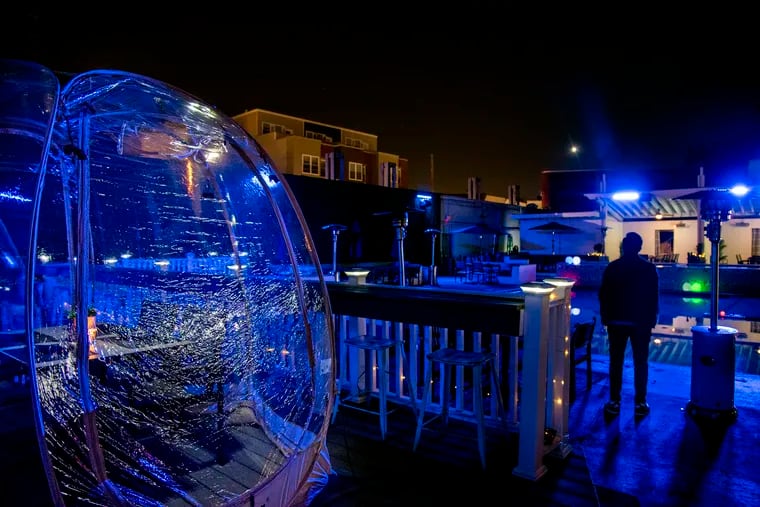 The "igloos" at Germantown Garden Grill, part of Vesper Dayclub in Northern Liberties, helped keep GLU Hospitality afloat.
