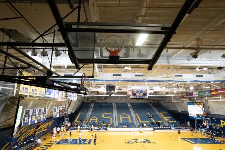 Tom Gola Arena prior to the door opening for the La Salle and George Washington game on March 2.  It was the final game in Tom Gola Arena before an extensive revision of the arena.