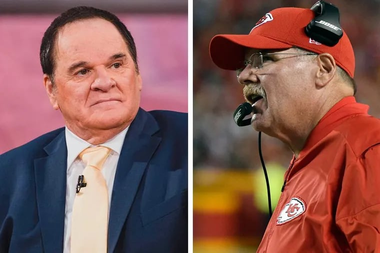 Fox Sports has officially replaced Pete Rose (left), while ESPN suffered some technical difficulties covering Monday night’s Chiefs game.