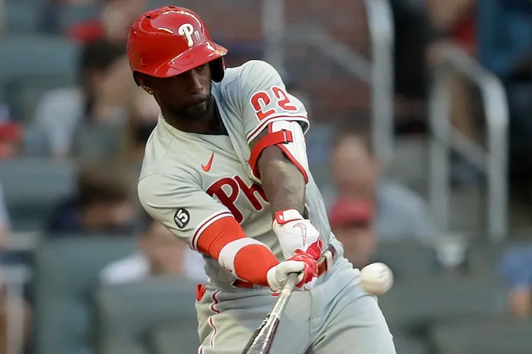 Andrew McCutchen hit a leadoff home run Sunday night against Atlanta and then the Phillies' offense went dormant.